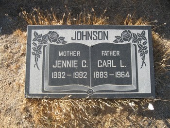 Johnson,   Carl Leonard gravesite