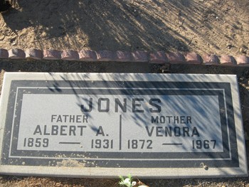 Jones,   Albert Addison ('Hardpan') gravesite
