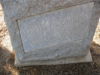 Klement,   Karl gravesite
