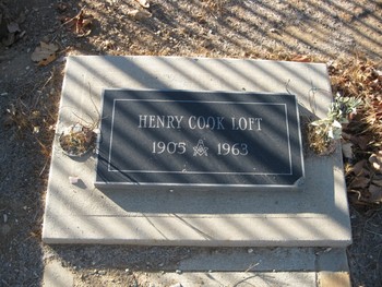 Loft,   Henry Cook gravesite