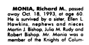 Monia,   Richard Martin obituary