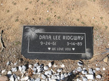 Ridgway,   Dana Lee gravesite