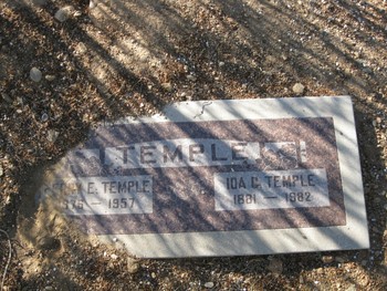 Temple, Perry Edward gravesite