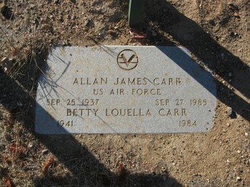 Carr,   Allan James gravesite