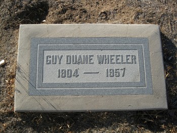 Wheeler, Guy Duane gravesite