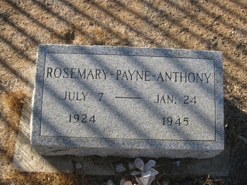 Anthony,   Rosemary Estella gravesite