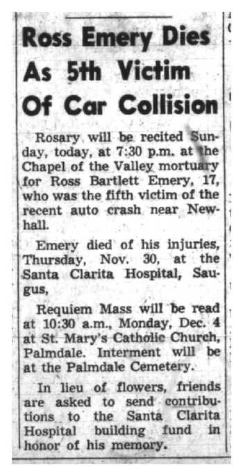 Emery,   Ross Bartlett obituary