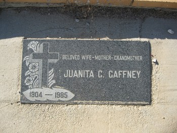 Gaffney,   Juanita Gurley gravesite