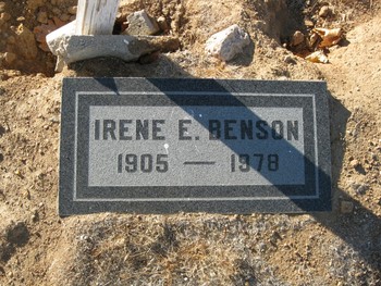 Benson,   Irene Elberta gravesite