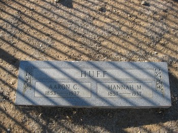 Huff, Aaron Cornelius gravesite